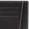 Credit card cases men's FABULA "Blackwood", genuine leather, stitching, 8 pockets, black