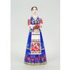 Vernissage of History / Statuette of a Cossack woman in a blue dress (hand-painted)