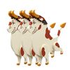 Set of Christmas tree toys bulls, 3 pieces