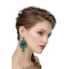 Barbara Lace Earrings Green, Madame Cruje