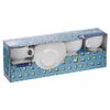 LUMINARC / Tea set "Quadrato white" for 6 persons (6 cups + 6 saucers) white glass, 220 ml