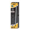 Lápiz de mina negra BIC, 1 ud., "Evolution Black", HB, sin goma, plástico, cuerpo plateado, afilado