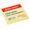 BRAUBERG / Self-adhesive block (stickers) PASTEL, 76x76 mm, 100 sheets, yellow