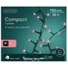 Kaemingk / LED-String Lumineo Snake - Sweety 16 m, 750 rosa LED-Lichter, grünes PVC, Controller, Timer, IP44