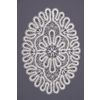 Снежинка / Snowflake / Lace oval napkin, author Smirnova T.N.
