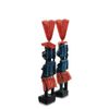 Decor and Gift / La estatuilla de madera "Асмат azul, rojo 20 cm