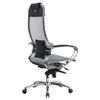 Office chair METTA "SAMURAI" S-1 gray, heavy-duty mesh fabric
