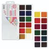 Watercolor PYTHAGORAS, 24 colors, honey, without a brush, plastic box