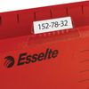 Hanging folder A4/Foolscap (400х240 mm), 300 sheets, SET of 25 PCs, red cardboard ESSELTE "PlusFoolscap"