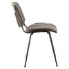 Iso staff and visitors chair, black frame, grey fabric