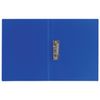 Folder with side metal clip BRAUBERG standard, blue, 100 sheets 0.6 mm