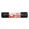 HOUSEHOLD CONCEPT / Garbage bags 240 L, black, 10 pcs per roll, LDPE, 100 microns, 90x135 cm, extra strong