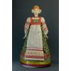 Потешный промысел / Porcelain souvenir doll "Center Traditional girl's summer costume, 19th century"
