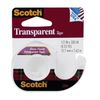 Stationery adhesive tape 12.7 mm x 7.62 m, transparent, in dispenser,46 µm, SCOTCH "Transparent"