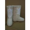 Снежинка / Snowflake / Valenki kids with handmade lace