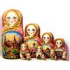 Matryoshka "Girls wearing shawls" 15 dolls