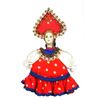 Потешный промысел / Souvenir porcelain pendant doll "Girl in a sundress with flounces"
