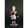 Потешный промысел / Porcelain souvenir doll "Girl in school uniform, 50-70s of the 20th century"
