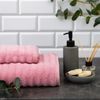 Этель / Terry towel "Waves" pink, 70x130 cm, 100% cotton, 460 g / m2