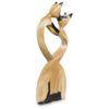 Decor and Gift / Wooden figurine "Cat's tenderness" 30 cm