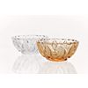 Гусевской Хрустальный завод / Crystal salad bowl "Bead" amber
