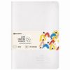 BRAUBERG / Notebook 48 y. point to point cover leatherette SoftTouch, stitching, A5 (147х210mm), WHITE, RAINBOW / 10 pcs.