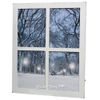 Kaemingk / Leuchtendes Bild auf einem Baum Ein Fenster auf der Snow Alley 37 * 50 cm mit Glasfaser und LED-Hintergrundbeleuchtung, batteriebetrieben