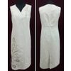 Елецкие кружева / Yelets lace / Women's linen midi dress with embroidery