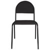 Serna visitor chair, black frame, black fabric