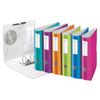 Cartella-cartella LEITZ "Active WOW", meccanismo 180°, polyphom, 82 mm, arancione