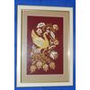 Tấm ốp tường "Con chim hạnh phúc" thêu chỉ vàng 25x35 cm