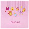 Photo album BRAUBERG "Baby Girl" for 200 photos 10x15 cm, hard cover, paper pages, box, pink