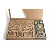 Dubok Wooden Family / Construction set for the family "Tractor", birch
