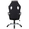 Computer chair BRABIX "Techno GM-002", fabric, black / gray, white inserts