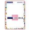 Cartoncino bifacciale A4 (240x337 mm), CAGE / LINE, 2 pennarelli + tovagliolo, CENTROPEN