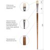 Brush art is a professional ART BRAUBERG "CLASSIC", the bristle brush, flat, No. 16, long handle