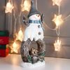 Сималенд / Souvenir "Pupazzo di neve della foresta con uno scoiattolo e un gufo"