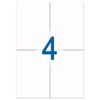 Self-adhesive label is REMOVED 105х148,5 mm, 4 labels, white, 65 g/m2, 50 sheets, STAFF