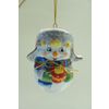 Ярославская майолика / Christmas toy "Snowman in earflaps"