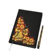 Золотая Хохлома / Khokhloma painting / Set: notebook, souvenir pen