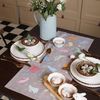 Этель / Path on the table Hares 30x70 cm, 100% cotton, twill 190 g / m2