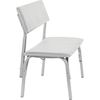 COMFORUM / Bench with backrest "Astrid", 980x460x796 mm, frame light gray, leatherette light gray