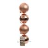 Kaemingk / Set palline in vetro 10 cm mix champagne rosa, 4 pz