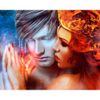 Опт-картина / Pittura con numeri 40x50 Fuoco d'amore