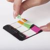 Bookmark adhesive BRAUBERG NEON plastic, 48х20 mm, 3 colors x 20 sheets in a plastic dispenser