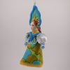 Потешный промысел / Christmas tree toy from porcelain "Girl in a colored sundress"