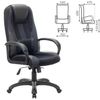 BRABIX / Computer chair PREMIUM "Rapid GM-102", LOADING 180 kg, eco-leather / fabric, black / gray,