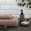 Этель / Terry towel Waves beige, 30x60 cm, 100% cotton, 460 g / m2
