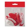 IDEA / Self-adhesive plastic hooks, mix color / white rattan, set of 10