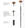 Brush art is a professional ART BRAUBERG "CLASSIC", soft synthetic, flat, No. 8 long handle